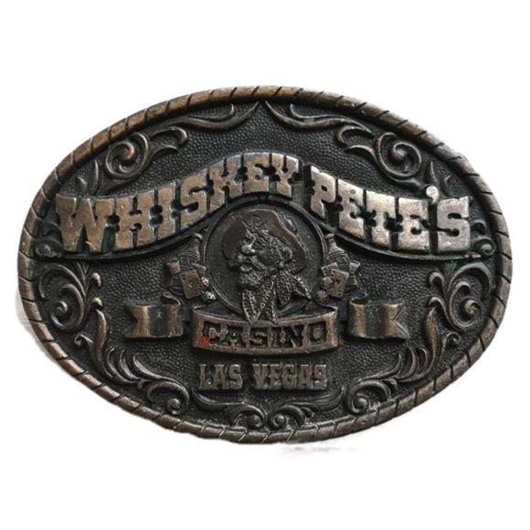 Pacific Brass and Buckle Other - Vintage Whiskey Pete’s Casino belt buckle